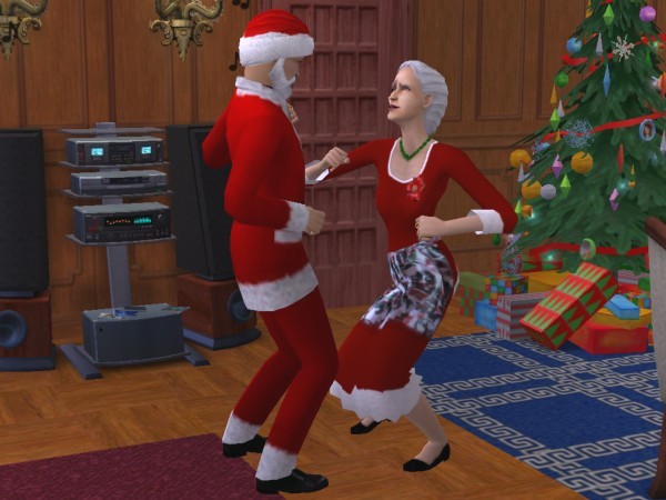 Santa and Mrs. Claus do the twist