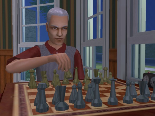 Devin plays chess