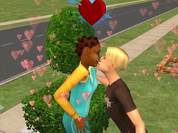 Stefaan kisses Sophie